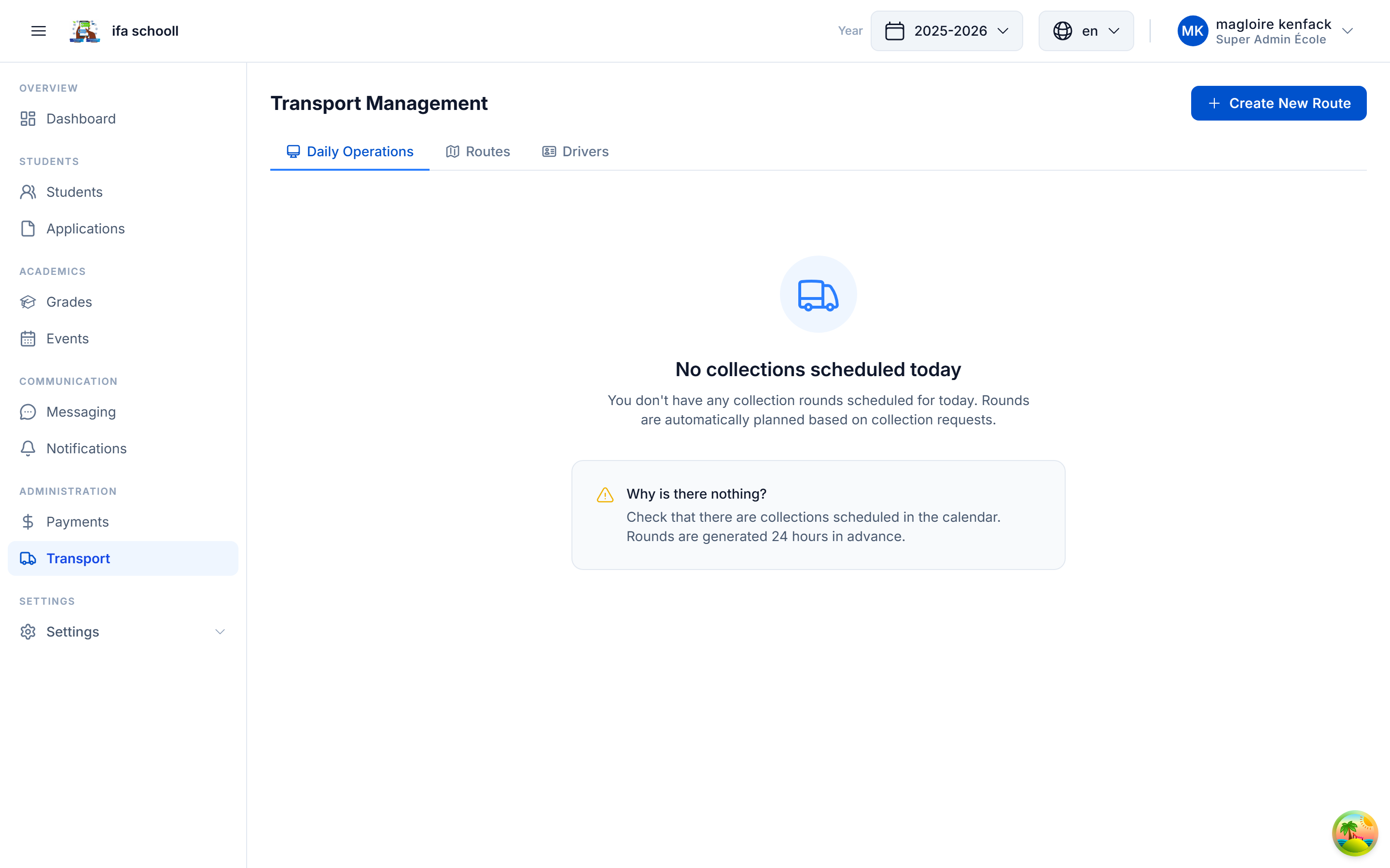 School transport management